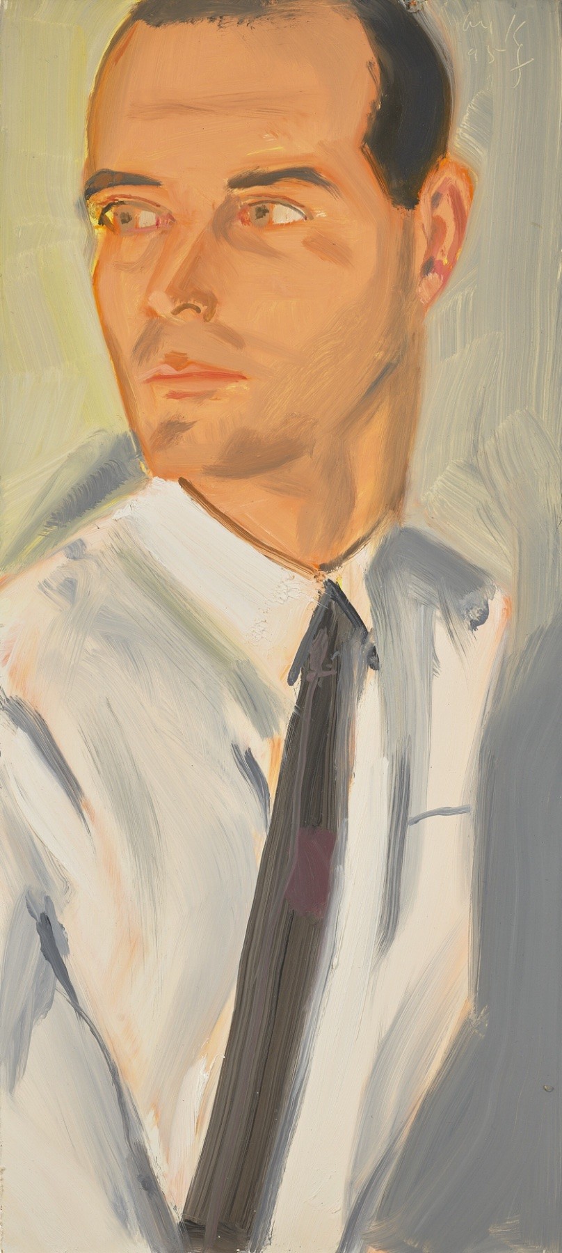 Alex Katz, Study for Man in White Shirt (Peter), 1995